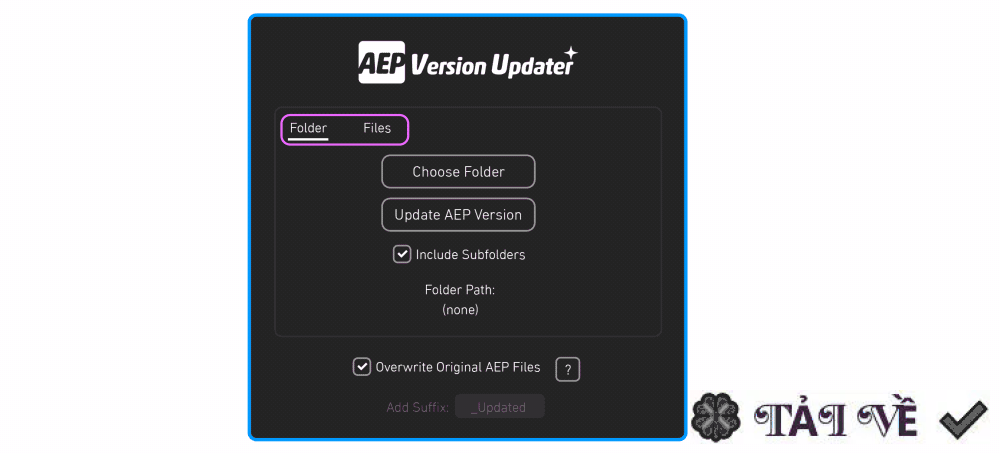 aescripts-aep-version-updater image