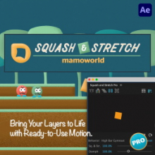 Aescripts Squash & Stretch Pro 1.2: Nén giãn chuyển động cho After Effects 1 Aescripts Squash & Stretch Pro 1.2: Nén giãn chuyển động cho After Effects