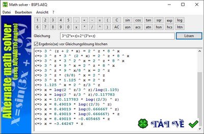 Alternate Math Solver