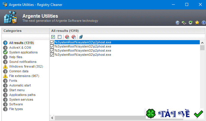 argente-registry-cleaner image