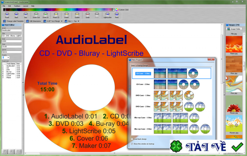 audiolabel-cd-dvd-labeler image