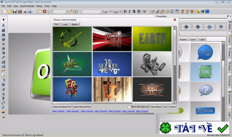 aurora-3d-text-logo-maker-1 image