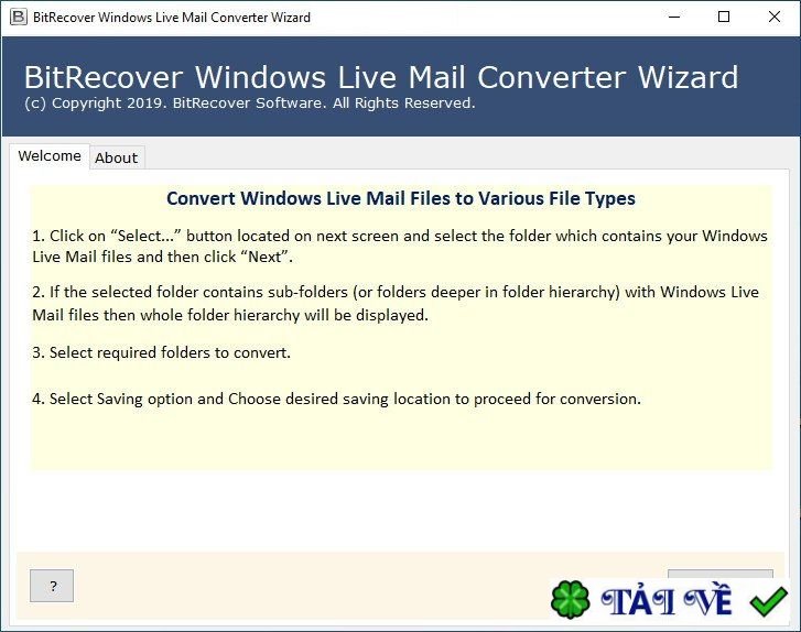 bitrecover-windows-live-mail-converter-wizard image