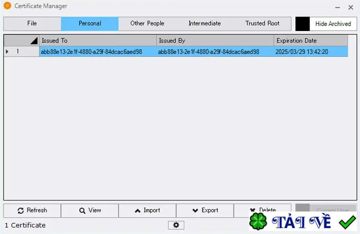 certificate-manager image