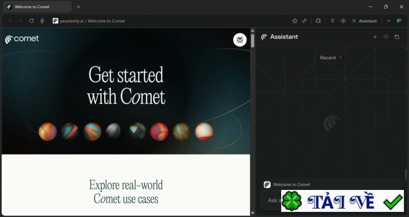 comet-browser image