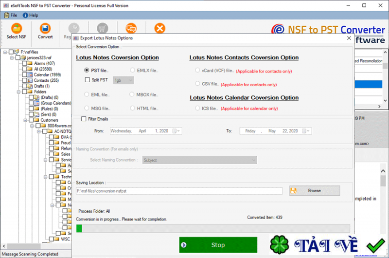 esofttools-nsf-to-pst-converter image
