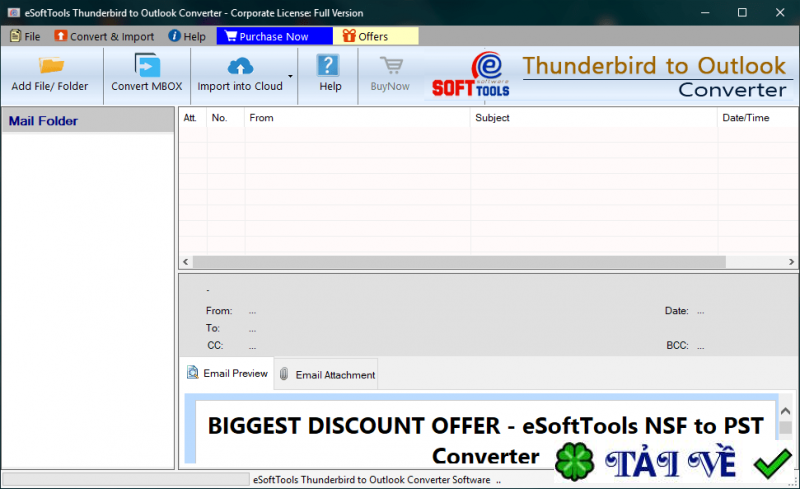 esofttools-thunderbird-to-outlook-converter image
