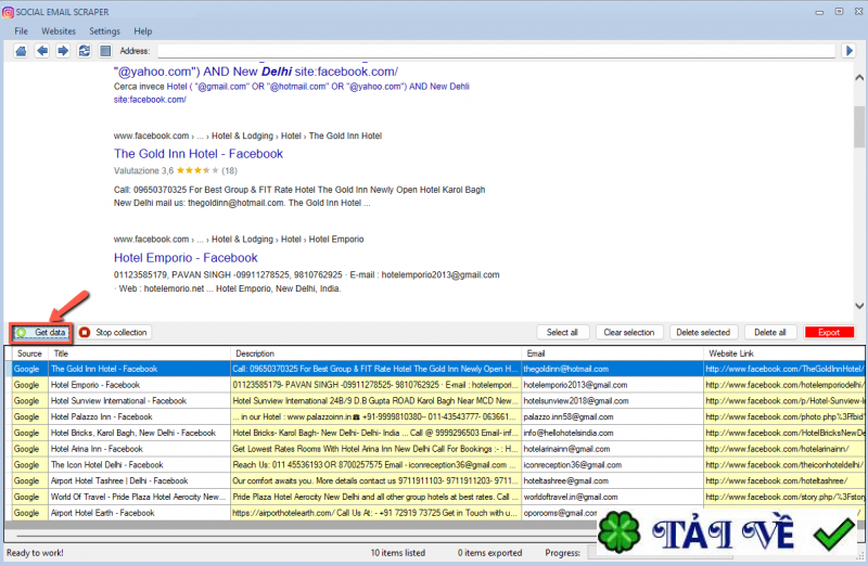 estrattoredati-social-email-extractor image