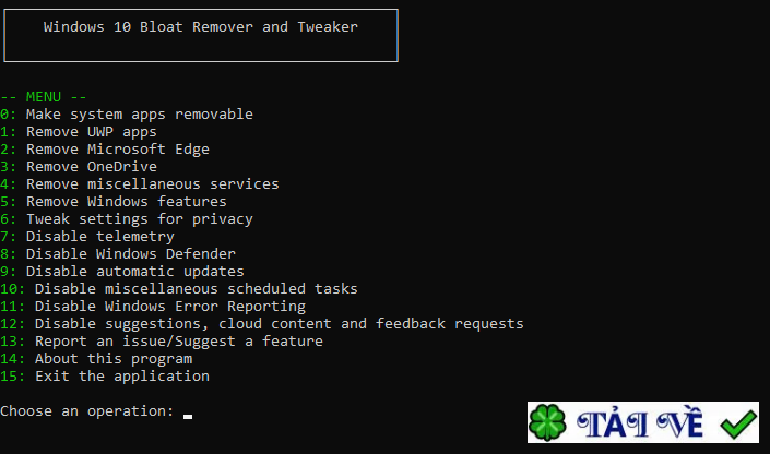 indows-bloat-remover-and-tweaker image
