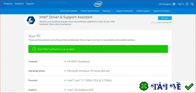 intel-driver-support-assistant image