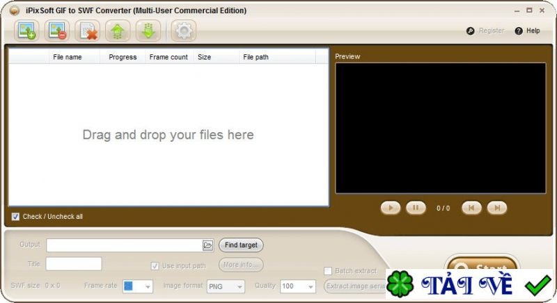 ipixsoft-gif-to-swf-converter image