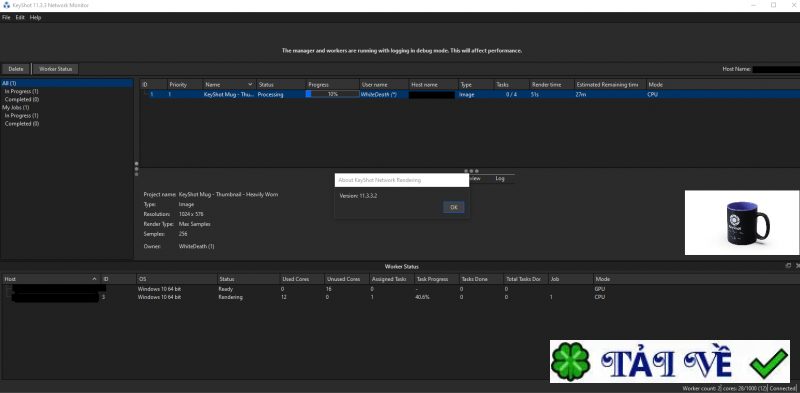 keyshot-network-rendering image