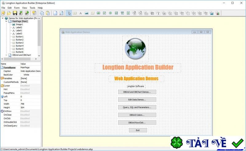 longtion-application-builder image