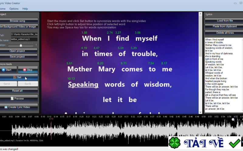 lyric-video-creator-professional-main image