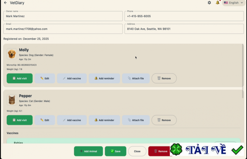 meline-vetdiary image