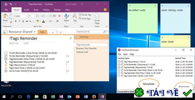 onenotegem-onenote-reminder image