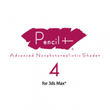 PSOFT Pencil+4 cho 3ds Max 2023-2026: Plugin hiệu ứng nét vẽ