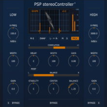 PSPaudioware PSP stereoController 2 Tối ưu hóa âm thanh stereo