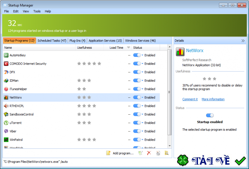 quick-startup-manager image