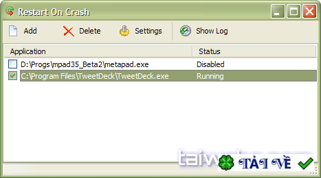 restart-on-crash image