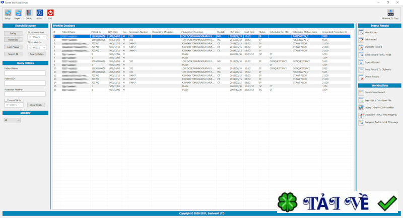 sante-dicom-worklist-server image