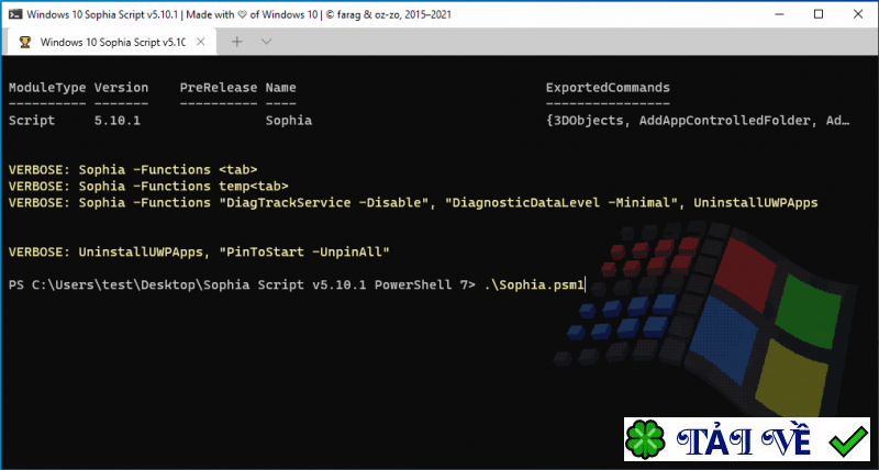 sophia-script-for-windows image