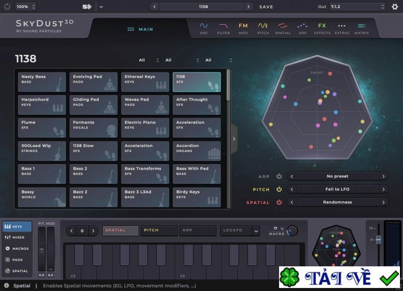 sound-particles-skydust-3d image