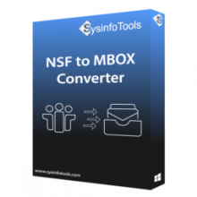 SysInfoTools NSF to MBOX Converter 3.0 Giải pháp chuyển đổi NSF sang MBOX