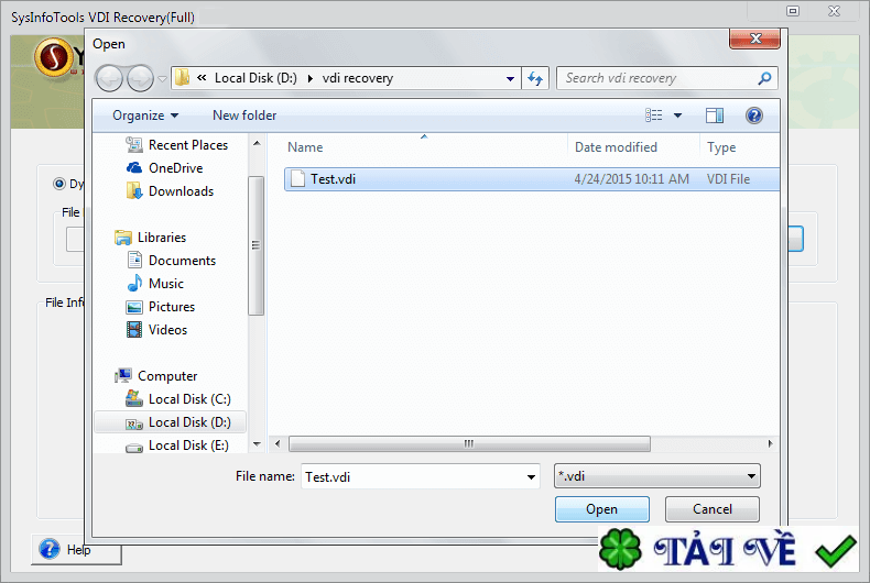 sysinfotools-vdi-recovery image