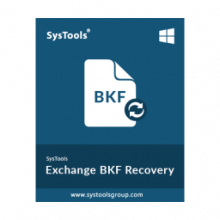SysTools Exchange BKF Recovery 4.0 Phục hồi BKF Exchange