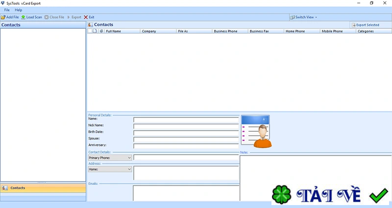 systools-vcard-export image
