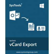 SysTools vCard Export 7: Chuyển đổi & Xuất danh bạ Outlook sang vCard