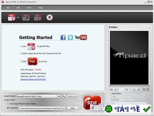 tipard-pdf-to-word-converter-1 image