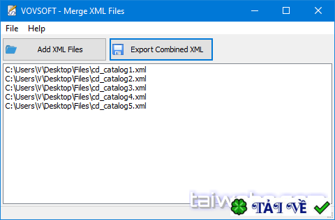 vovsoft-merge-xml-files image