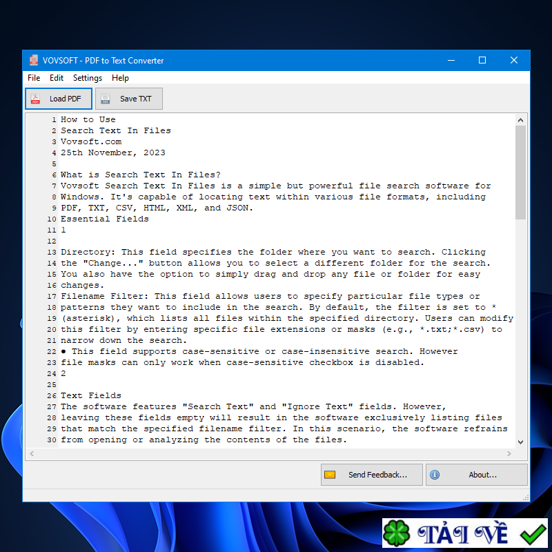 vovsoft-pdf-to-text-converter image