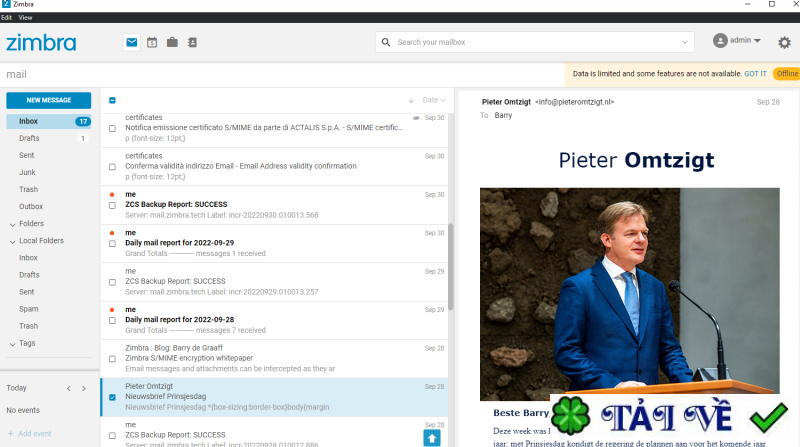 zimbra-_desktop image